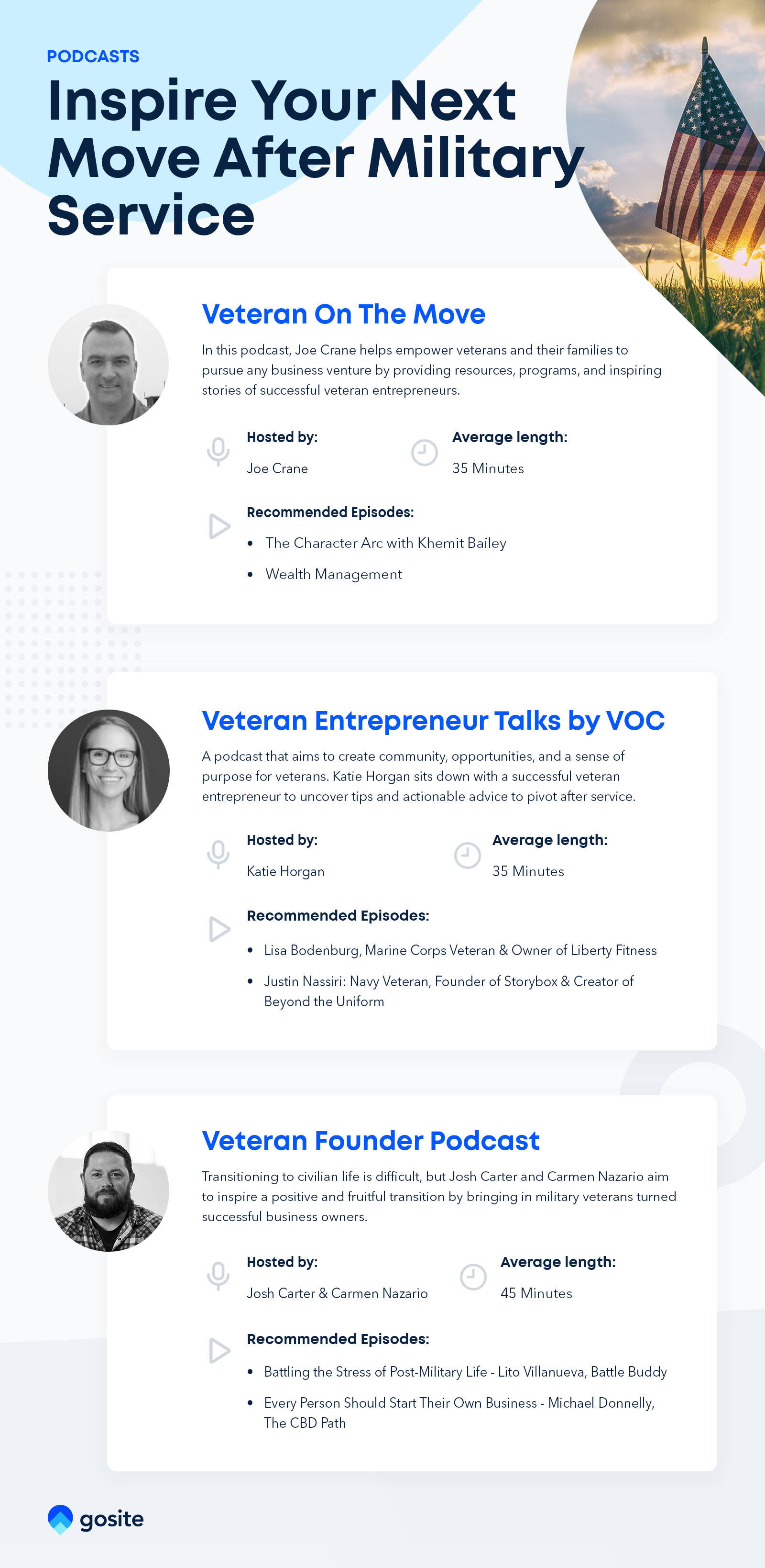 Podcasts for veteran entrepreneurs and leaders.