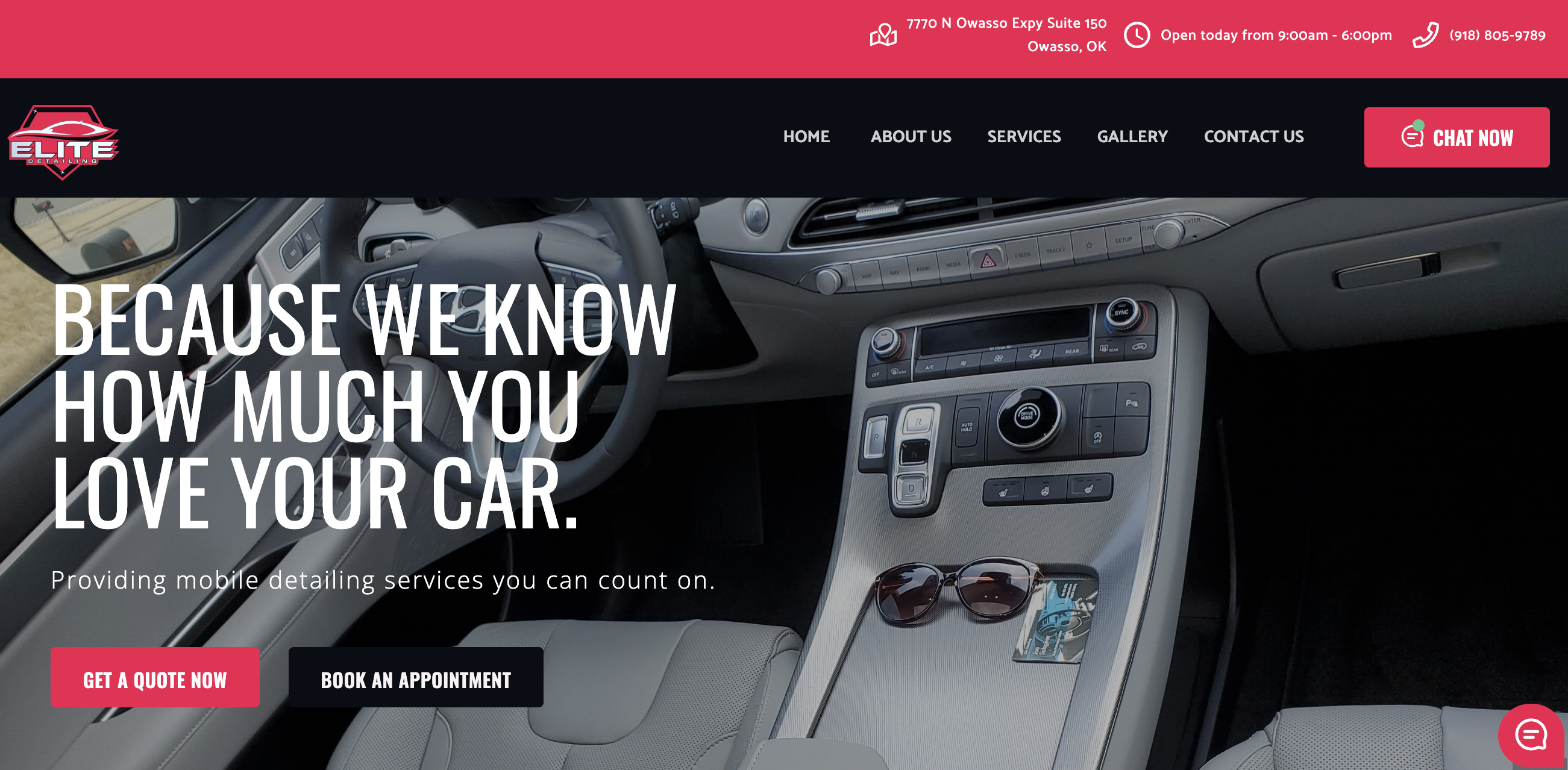 elite detaling gosite website customer best car mobile detailer websites