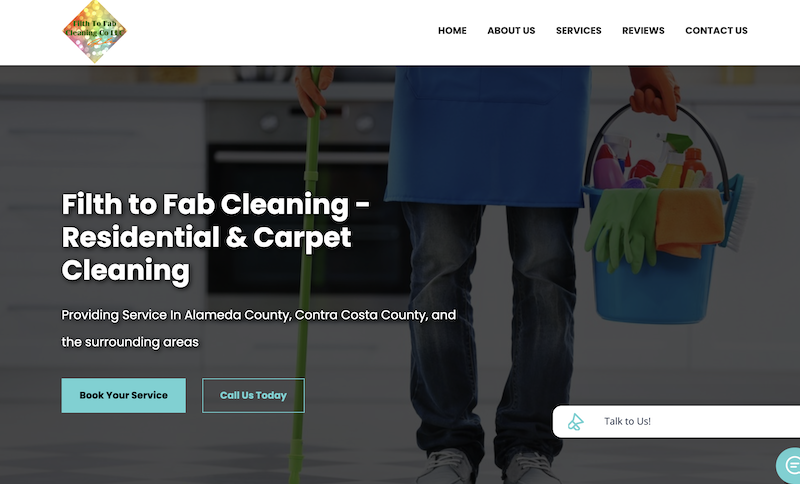 Filth to Fab Cleaning is a GoSite website customer