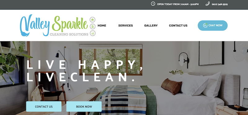 Valley Sparkle is a GoSite website customer