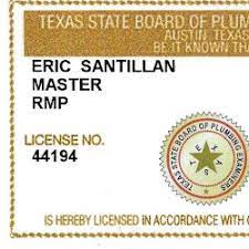 Master Plumber License
