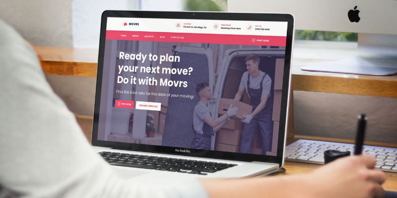 Customer paying for services online. 