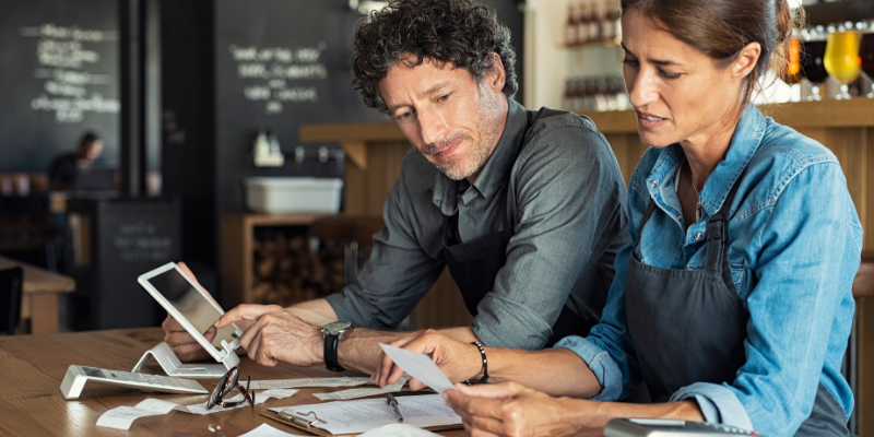 small business owners applying for a small business loan. 