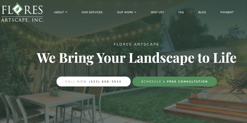 Landscaping Web Design