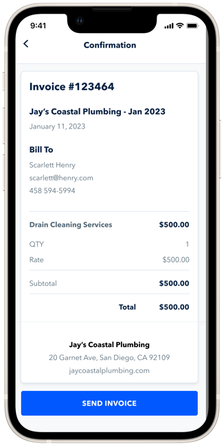 Professional, Mobile-friendly Invoices